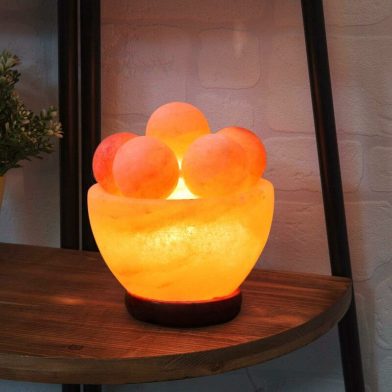 Himalayan Salt Cup of Spheres Healing Desk Light
