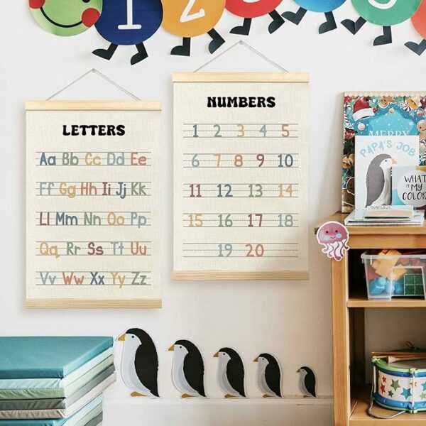 Creative Colors Letters & Numbers Learning Scroll Wall Art - 24" x 16"