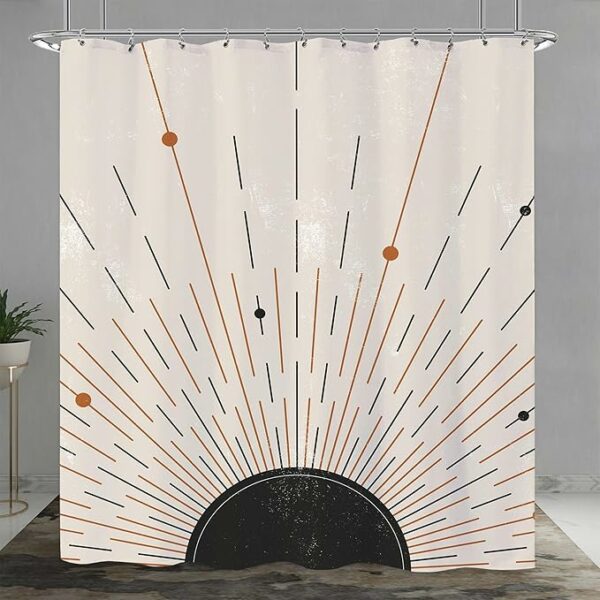 Montessori Sheik Sunshine Nature Inspired Bathroom Shower Curtain 60" x 72" – Two Styles
