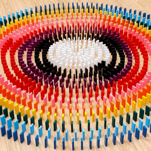 Colorful Blank Montessori Domino Set 1.75" Tall | 10 Colors