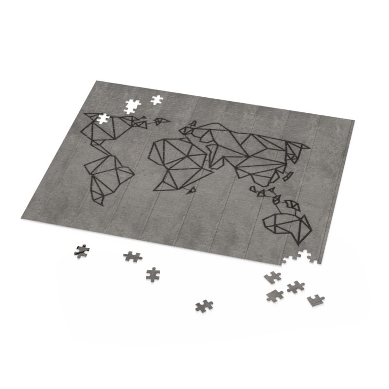 Geometric Map of World Puzzle for Kids and Adults | 30 - 500 Pieces - Image 2