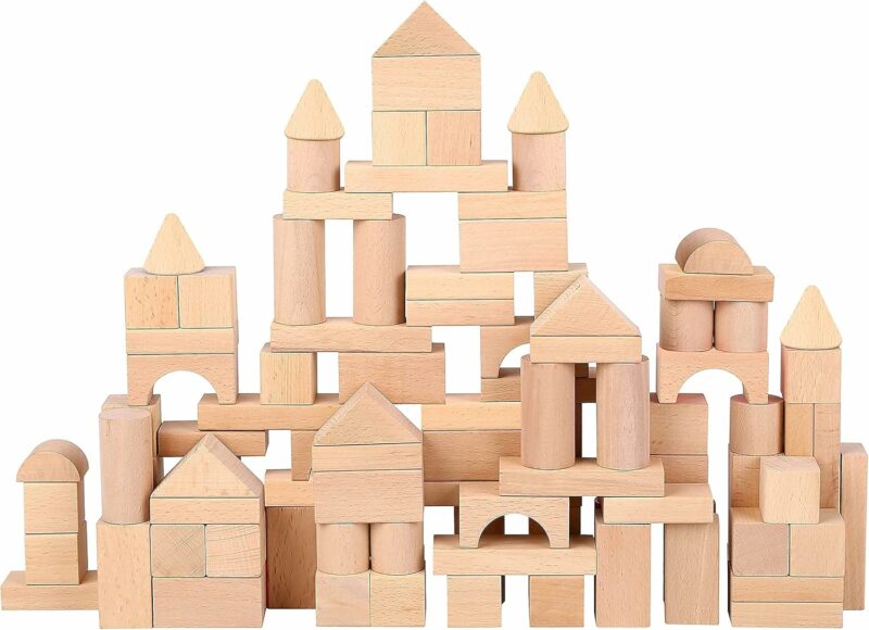 Geometric Learning Building Blocks for Kids | 100 Piece Set