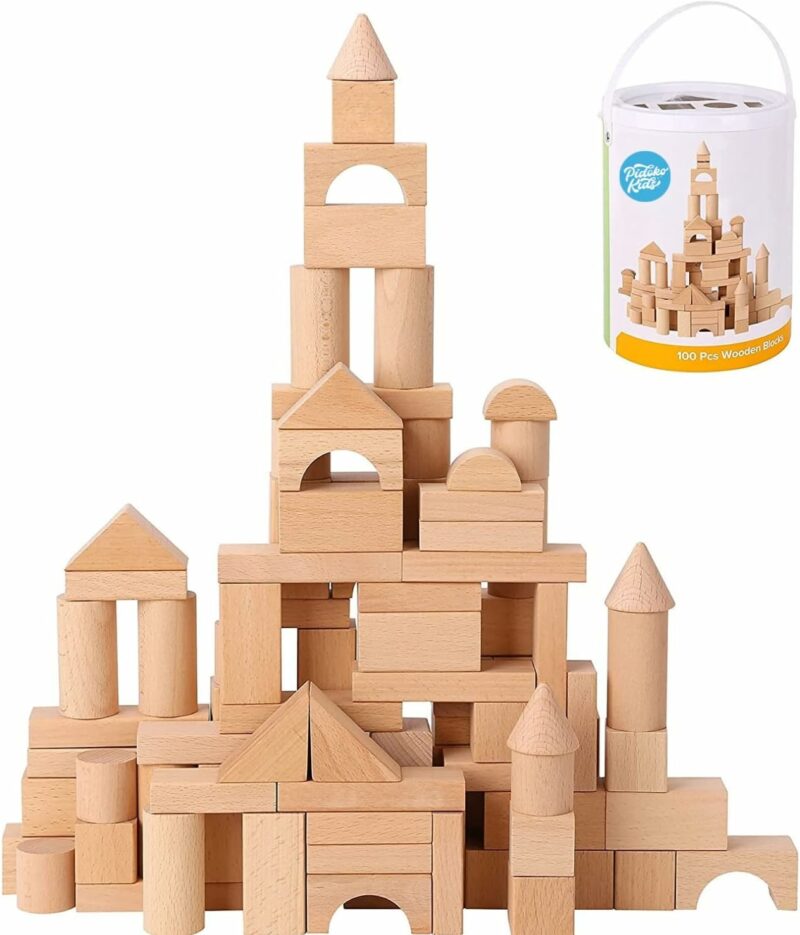 Geometric Learning Building Blocks for Kids | 100 Piece Set - Image 7