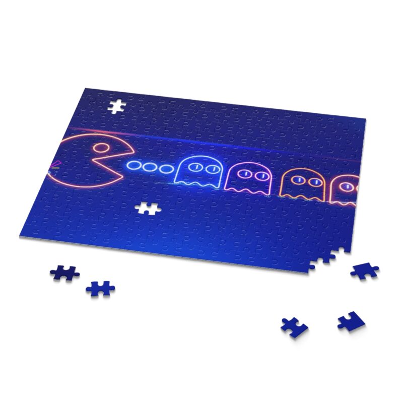 Neon Pacman Video Game Puzzle for Kids and Adults | 30-500 Pieces - Image 3