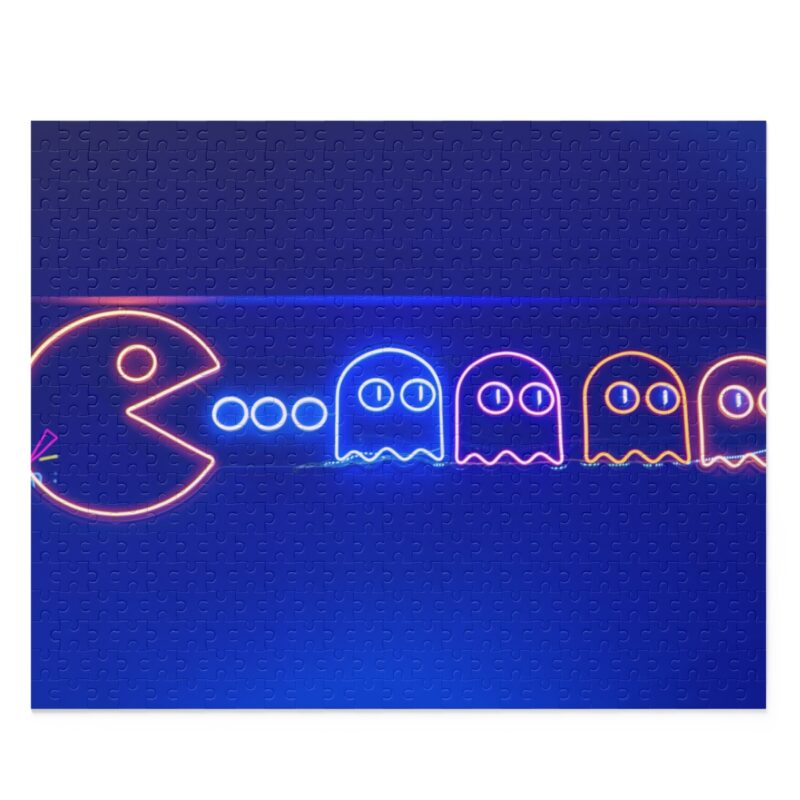 Neon Pacman Video Game Puzzle for Kids and Adults | 30-500 Pieces - Image 4