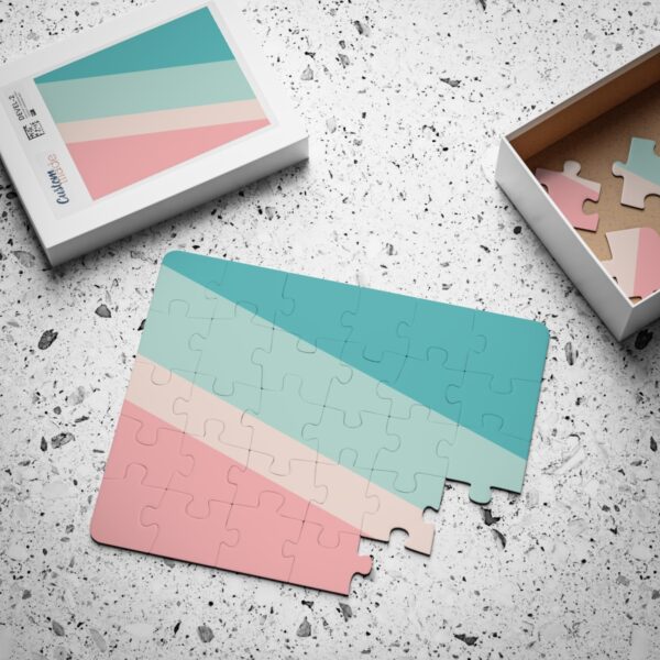 Pastel Stripes Puzzle for Kids and Adults | 30-500 Pieces