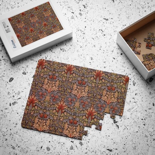 Antique Rug Pattern Geometric Puzzle for Kids and Adults | 30-500 Pieces
