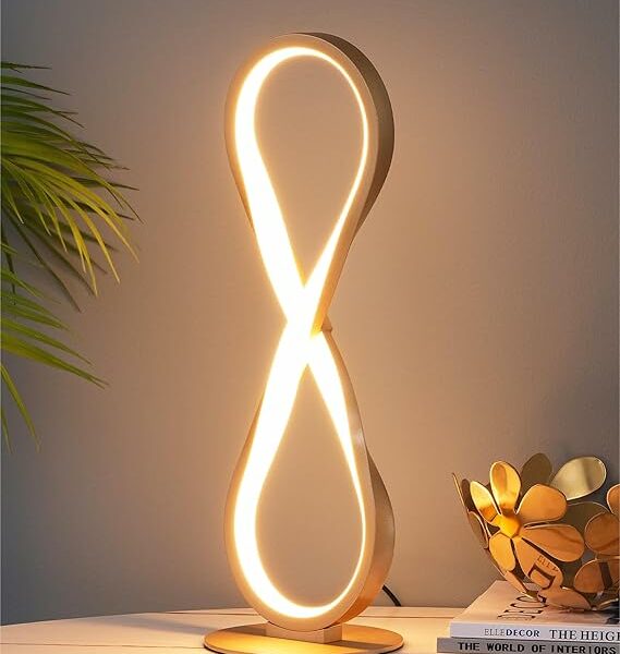 Modern Minimalist Infinity Dimmable Desk Light for Sensitive Eyes
