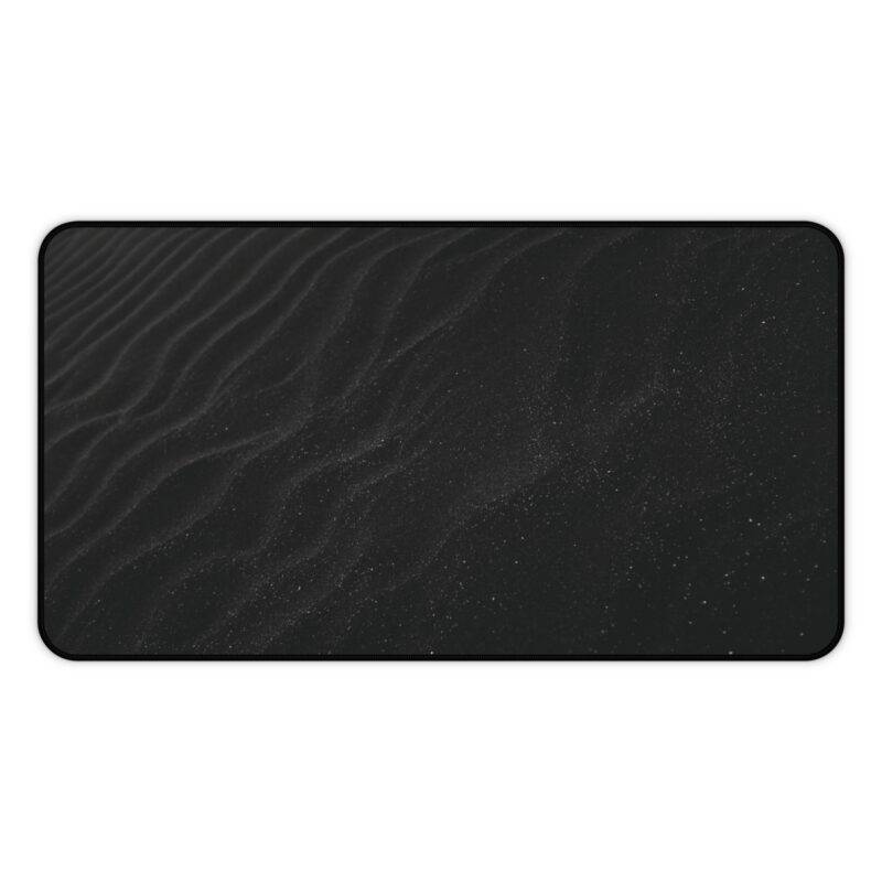 Black Sands Desk Mat, Black Monochrome XL Mousepad - Minimalist Design - Image 2