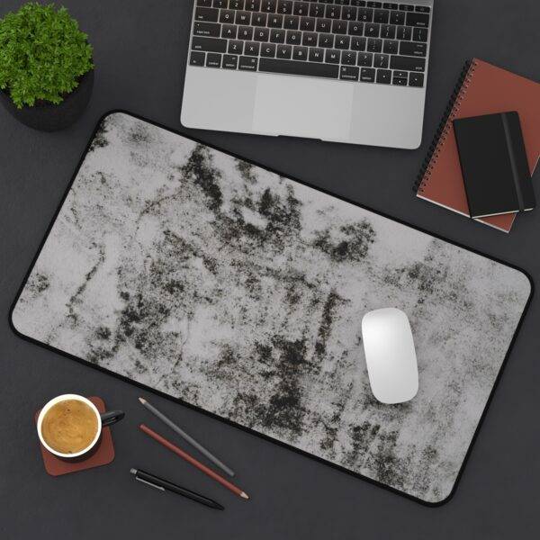 Grayscale Desk Mat, Black White Gray XL Mousepad - Minimalist Design