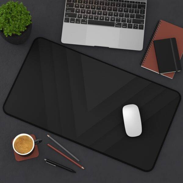 Simple Pyramids Desk Mat, Black Monochrome XL Mousepad