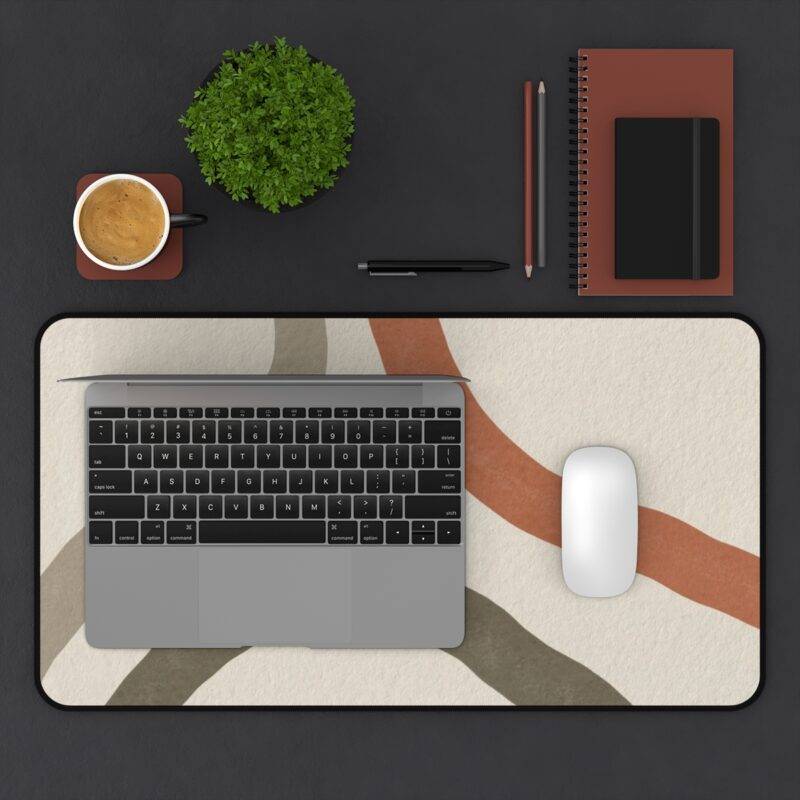 As Imagined Desk Mat, Boho Sheik XL Mousepad - Abstract Art Design - Image 3