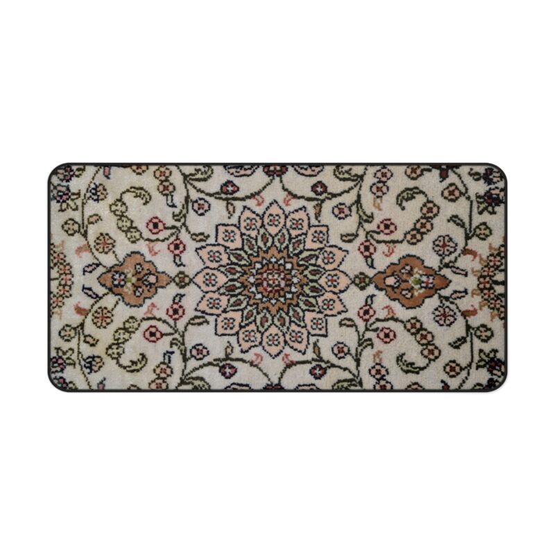 Vibrant Persian Rug Desk Mat, Moroccan Carpet XL Mousepad - Image 3