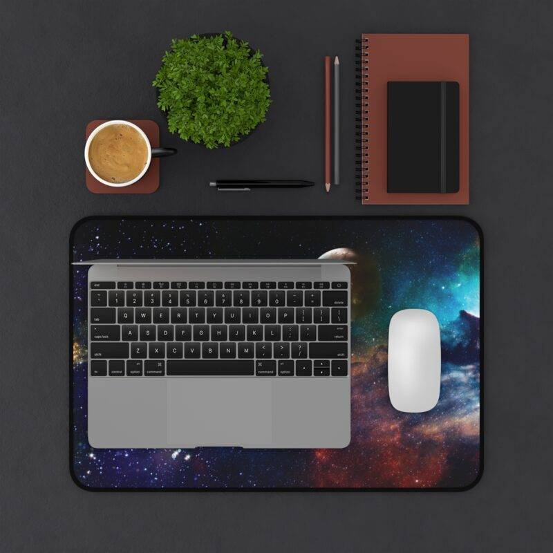 Planetary Orbit Desk Mat, Outer Space XL Mousepad - Other Worldly Design - Image 3