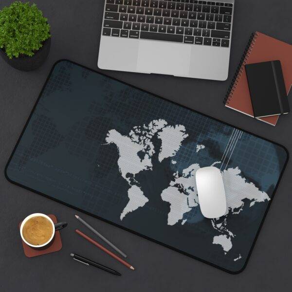 New Age Map Desk Mat, AI World XL Mousepad - Educational Design