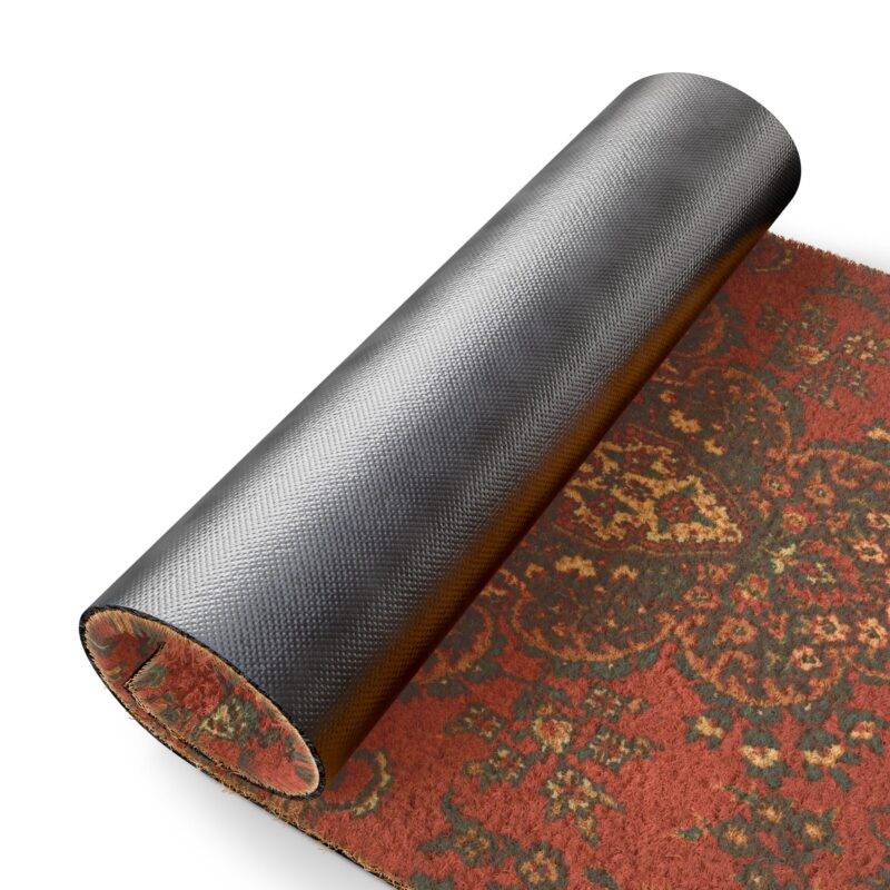 Red Persian Rug Carpet - 24" x 16" Premium Coconut Coir Door Mat - Image 3