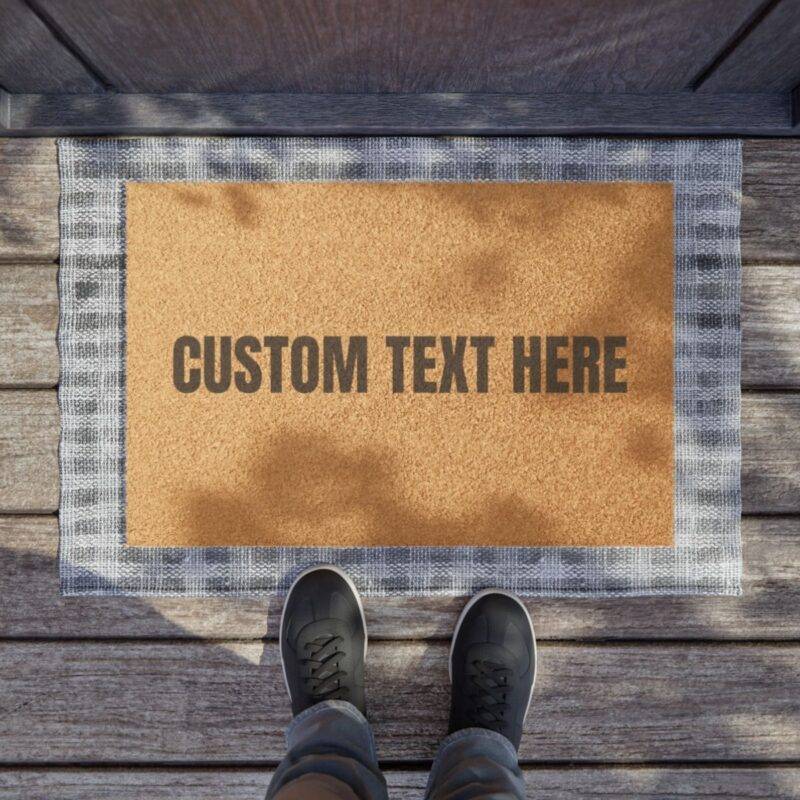 Customizable Doormat, Chose your Text - 24" x 16" Premium Coconut Coir Door Mat - Image 4