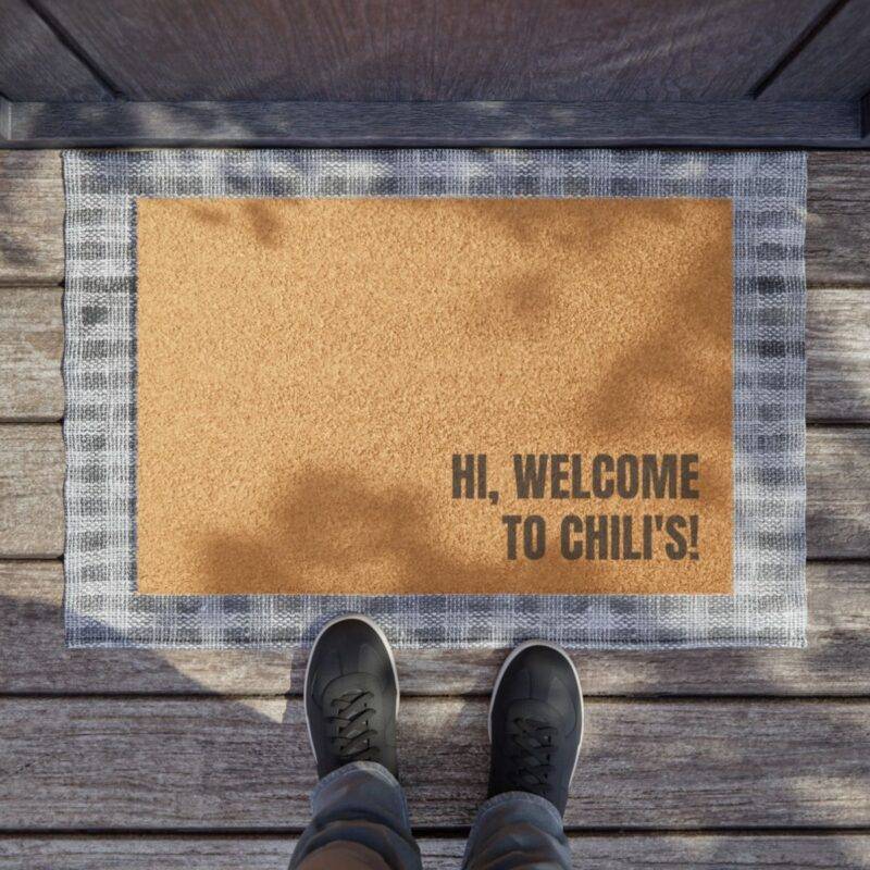 Welcome, to Chili's! - 24" x 16" Premium Coconut Coir Door Mat - Image 3