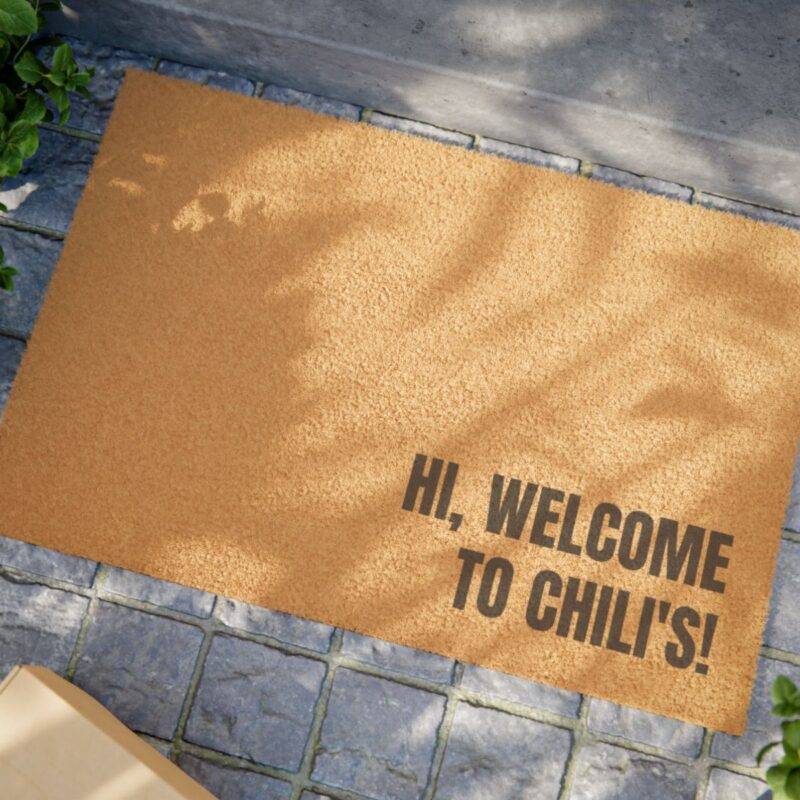 Welcome, to Chili's! - 24" x 16" Premium Coconut Coir Door Mat - Image 2