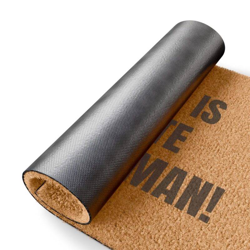 Hey, This is a Private Residence Man! - 24" x 16" Premium Coconut Coir Door Mat - Image 3
