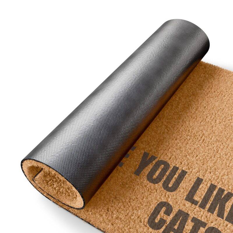 I Hope You Like Cats - 24" x 16" Premium Coconut Coir Door Mat - Image 4