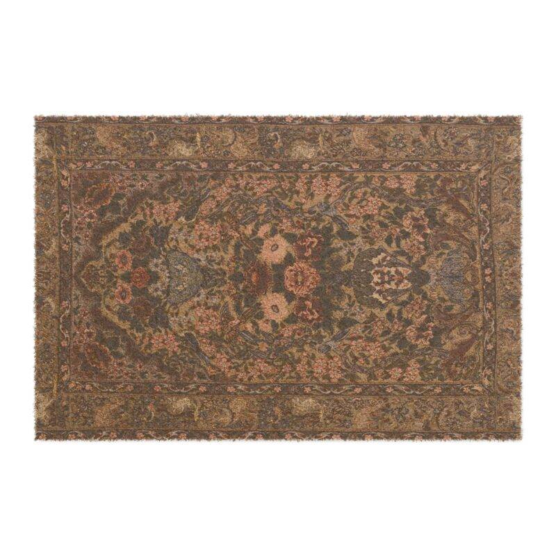 Renaissance Era Middle Eastern Rug Carpet - 24" x 16" Premium Coconut Coir Door Mat
