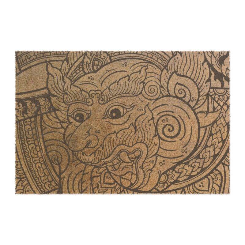 Traditional Chinese Dragon - 24" x 16" Premium Coconut Coir Door Mat