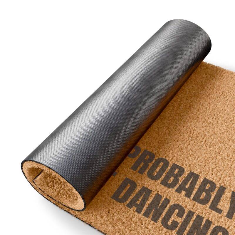 Probably Out Dancing - 24" x 16" Premium Coconut Coir Door Mat - Image 4