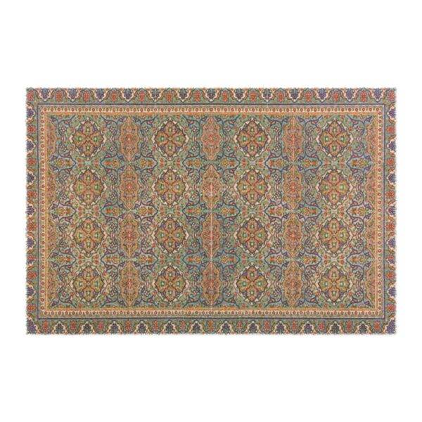 Bright Bold Middle Eastern Rug Capet - 24" x 16" Premium Coconut Coir Door Mat